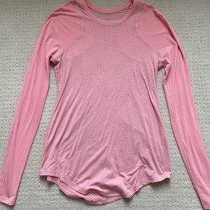 Lulu lemon pink long sleeve top